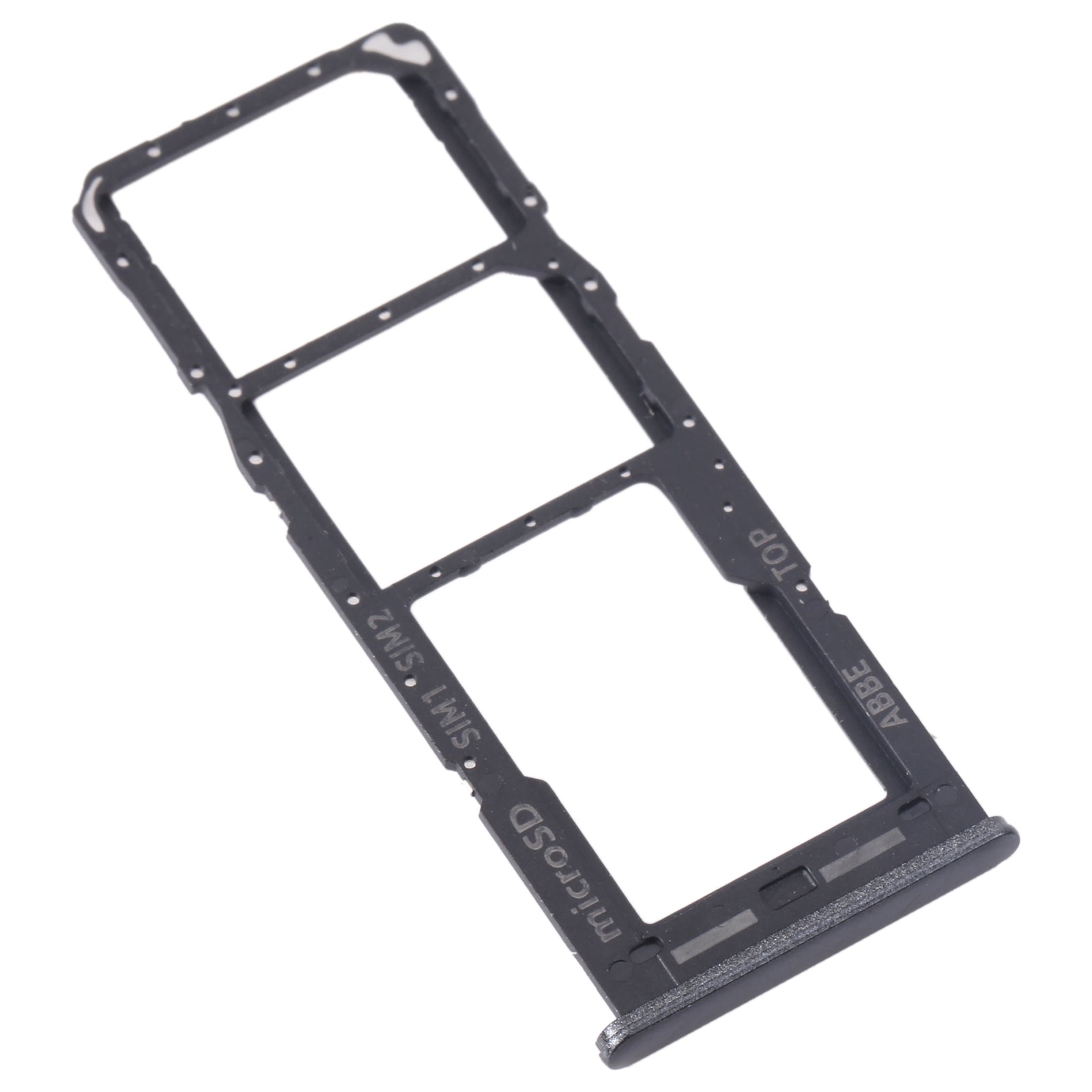 For Samsung Galaxy M23 SM-M236B Original SIM Card Tray + SIM Card Tray + Micro SD Card Tray (Black)