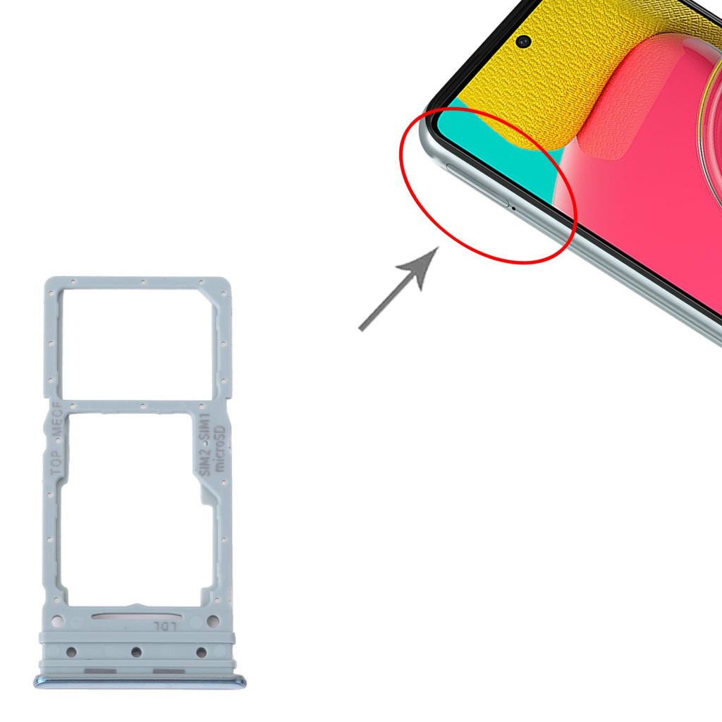For Samsung Galaxy M53 SM-M536B Original SIM Card Tray + Micro SD Card Tray (Green)
