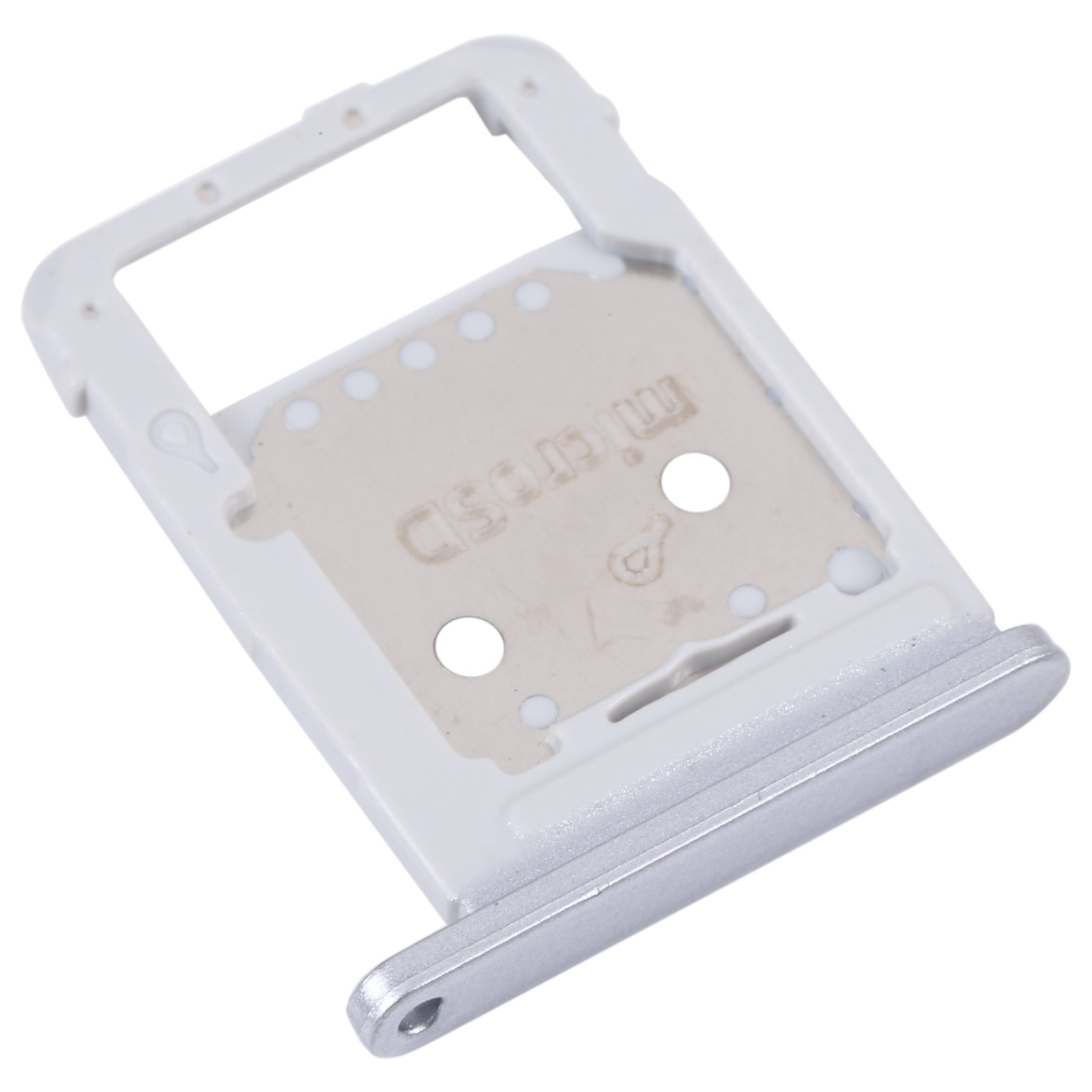 For Samsung Galaxy Tab S7 FE SM-T736 SIM Card Tray + Micro SD Card Tray (Silver)