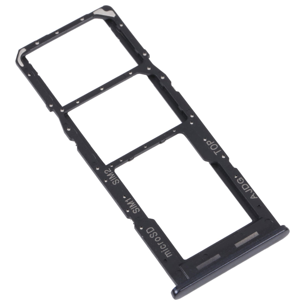 For Samsung Galaxy A04s SM-A047F Original SIM Card Tray + SIM Card Tray + Micro SD Card Tray (Black)