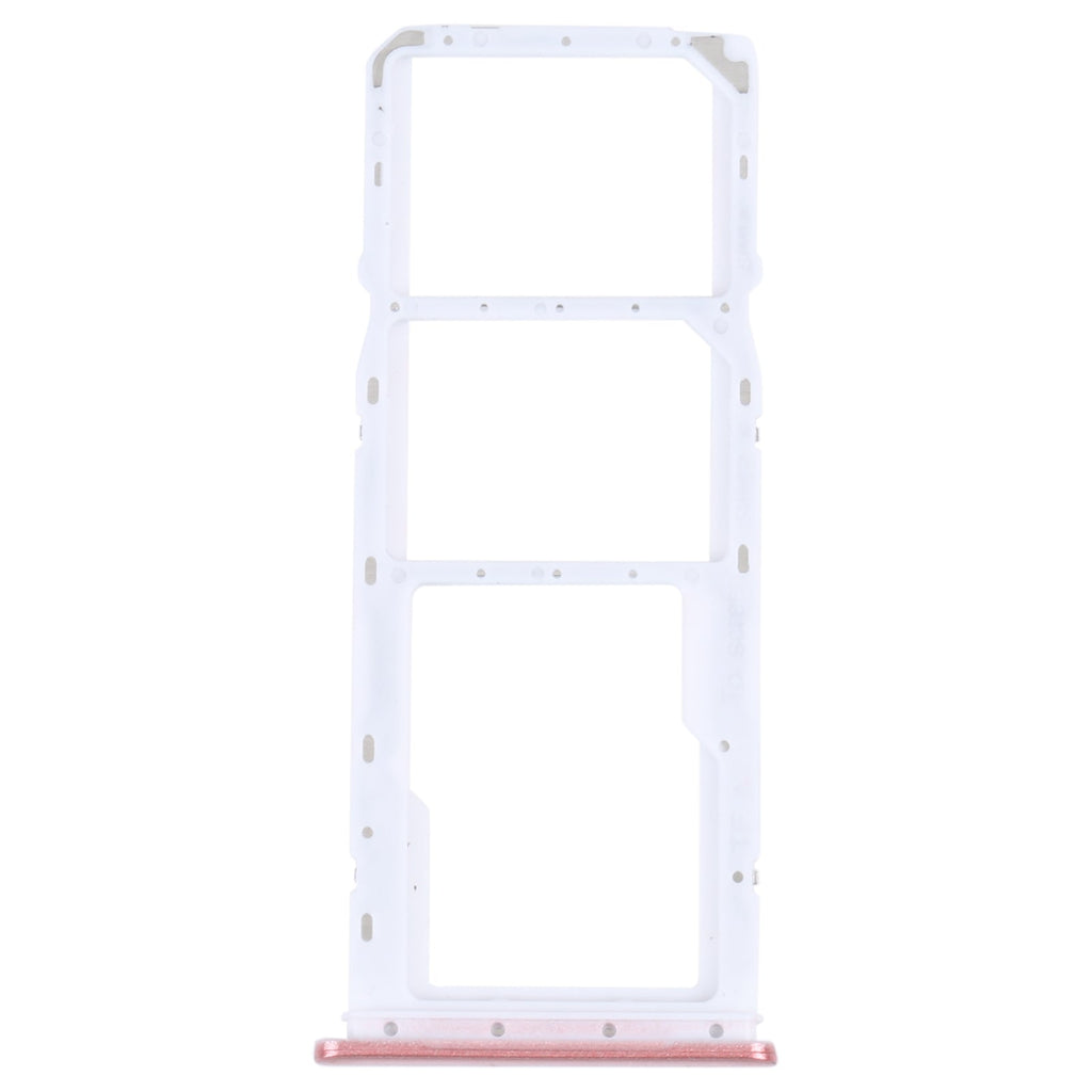For Samsung Galaxy A04 SM-A045F Original SIM Card Tray + SIM Card Tray + Micro SD Card Tray (Pink)