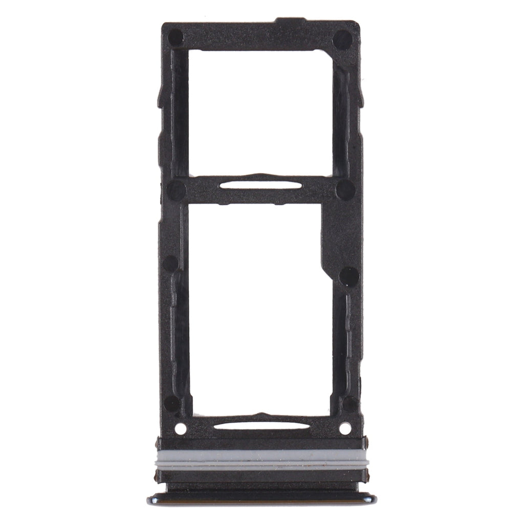 For Samsung Galaxy A72 SM-A725 SIM Card Tray + SIM Card Tray / Micro SD Card Tray (Black)