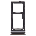 For Samsung Galaxy A72 SM-A725 SIM Card Tray + SIM Card Tray / Micro SD Card Tray (Black)