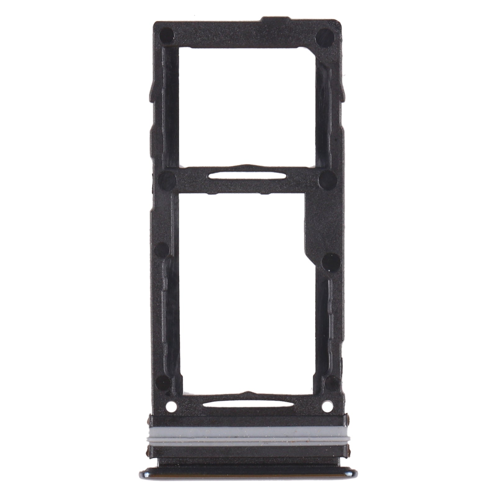 For Samsung Galaxy A72 SM-A725 SIM Card Tray + SIM Card Tray / Micro SD Card Tray (Black)