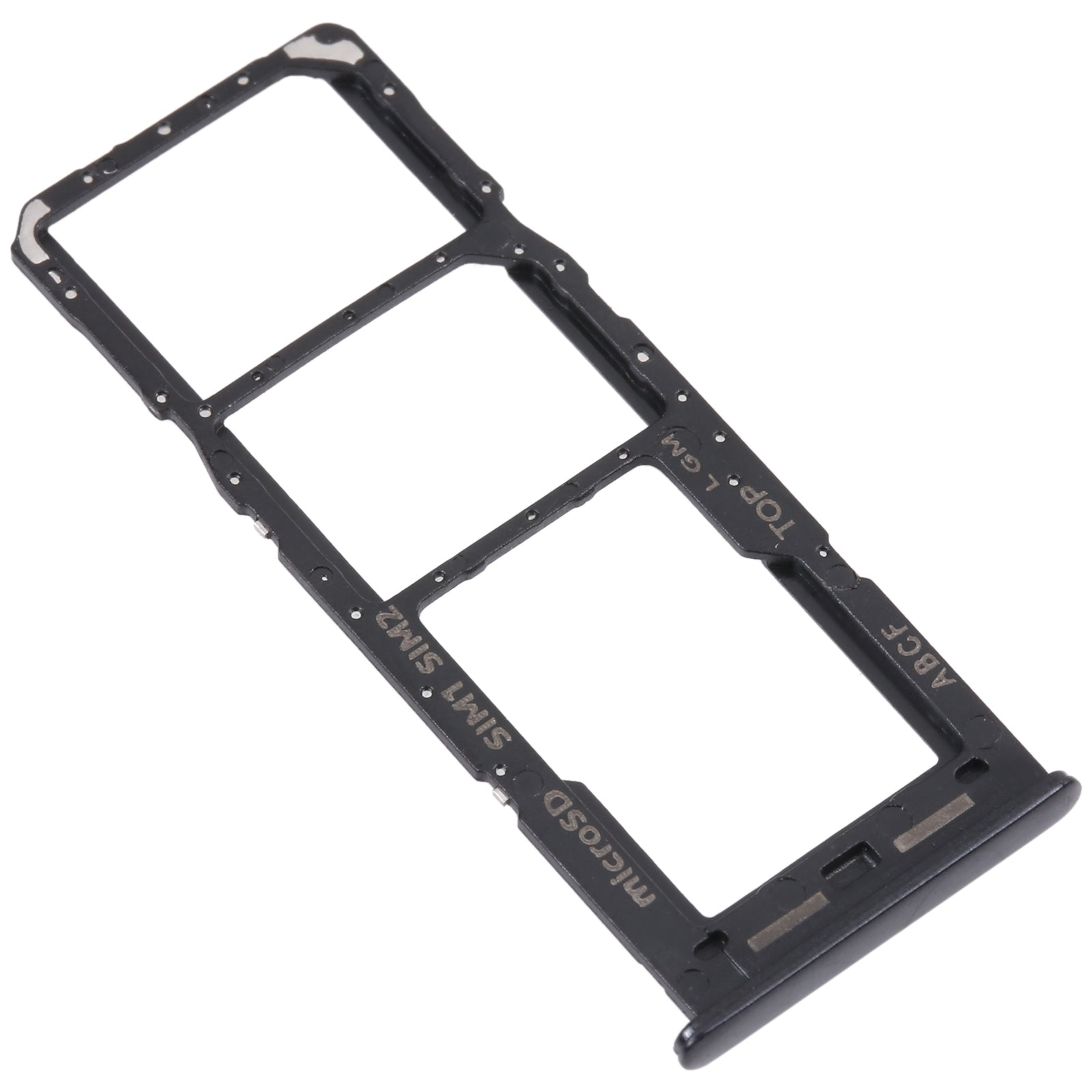 For Samsung Galaxy A23 5G SM-A236B Original SIM Card Tray + SIM Card Tray + Micro SD card tray (Black)