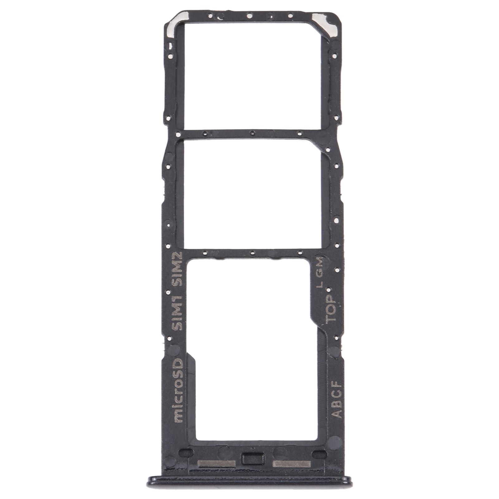 For Samsung Galaxy A23 5G SM-A236B Original SIM Card Tray + SIM Card Tray + Micro SD card tray (Black)