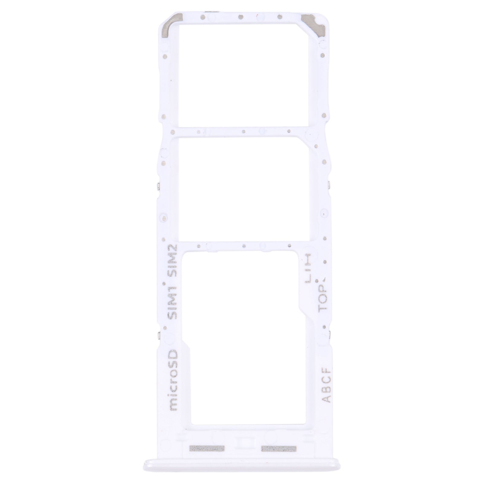 For Samsung Galaxy A23 5G SM-A236B Original SIM Card Tray + SIM Card Tray + Micro SD card tray (White)