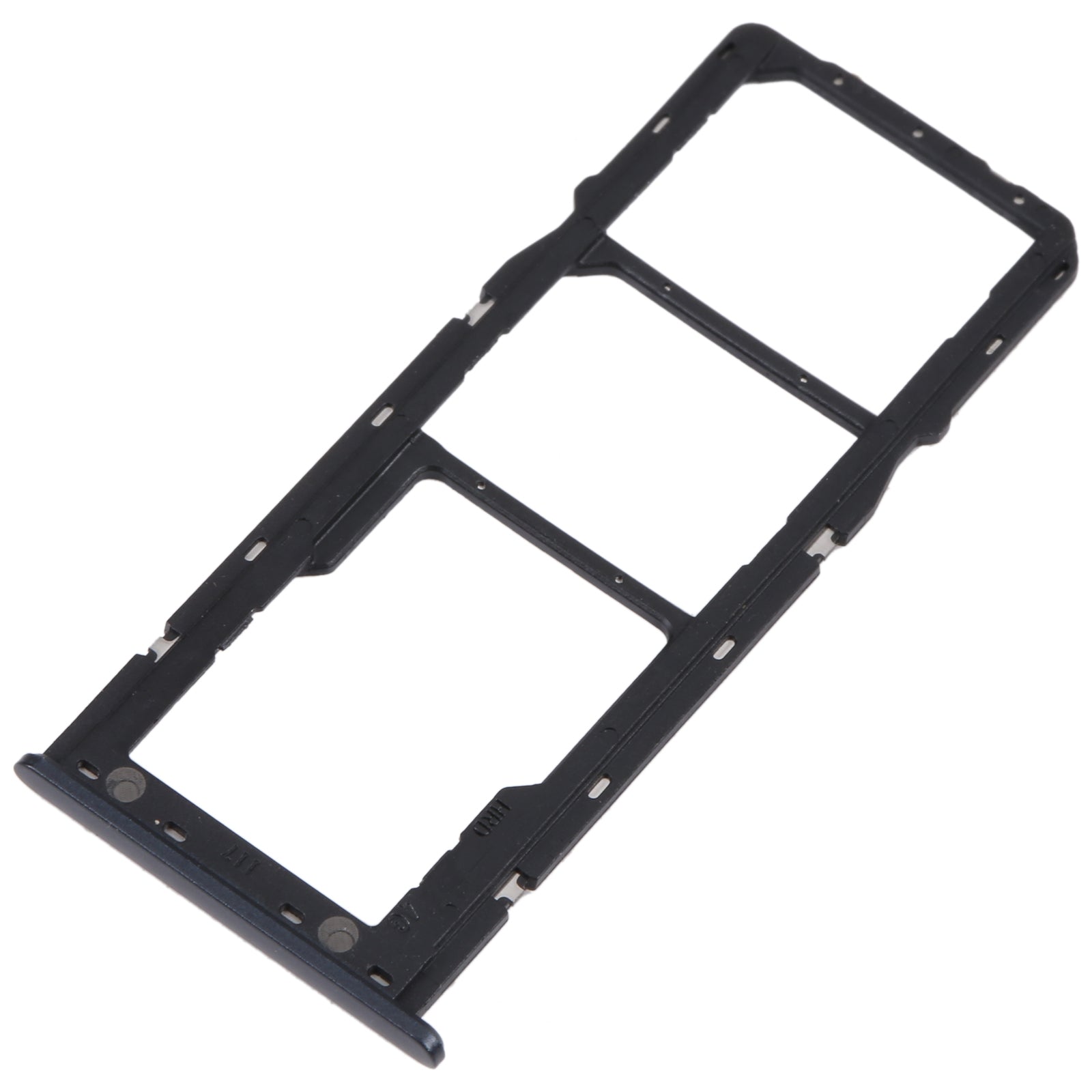 For Samsung Galaxy M42 5G SM-A436B Original SIM Card Tray + SIM Card Tray + Micro SD card tray (Black)
