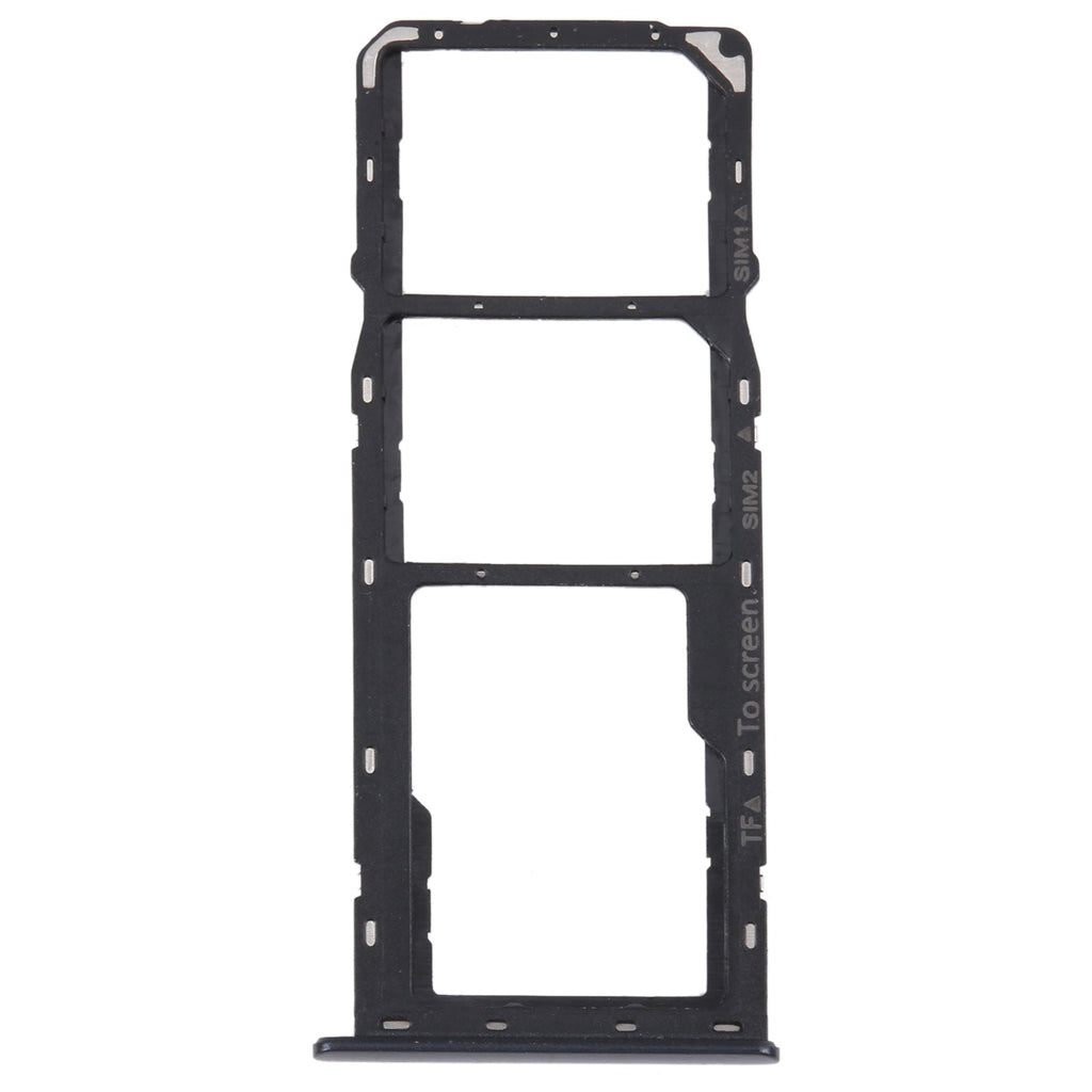 For Samsung Galaxy M42 5G SM-A436B Original SIM Card Tray + SIM Card Tray + Micro SD card tray (Black)