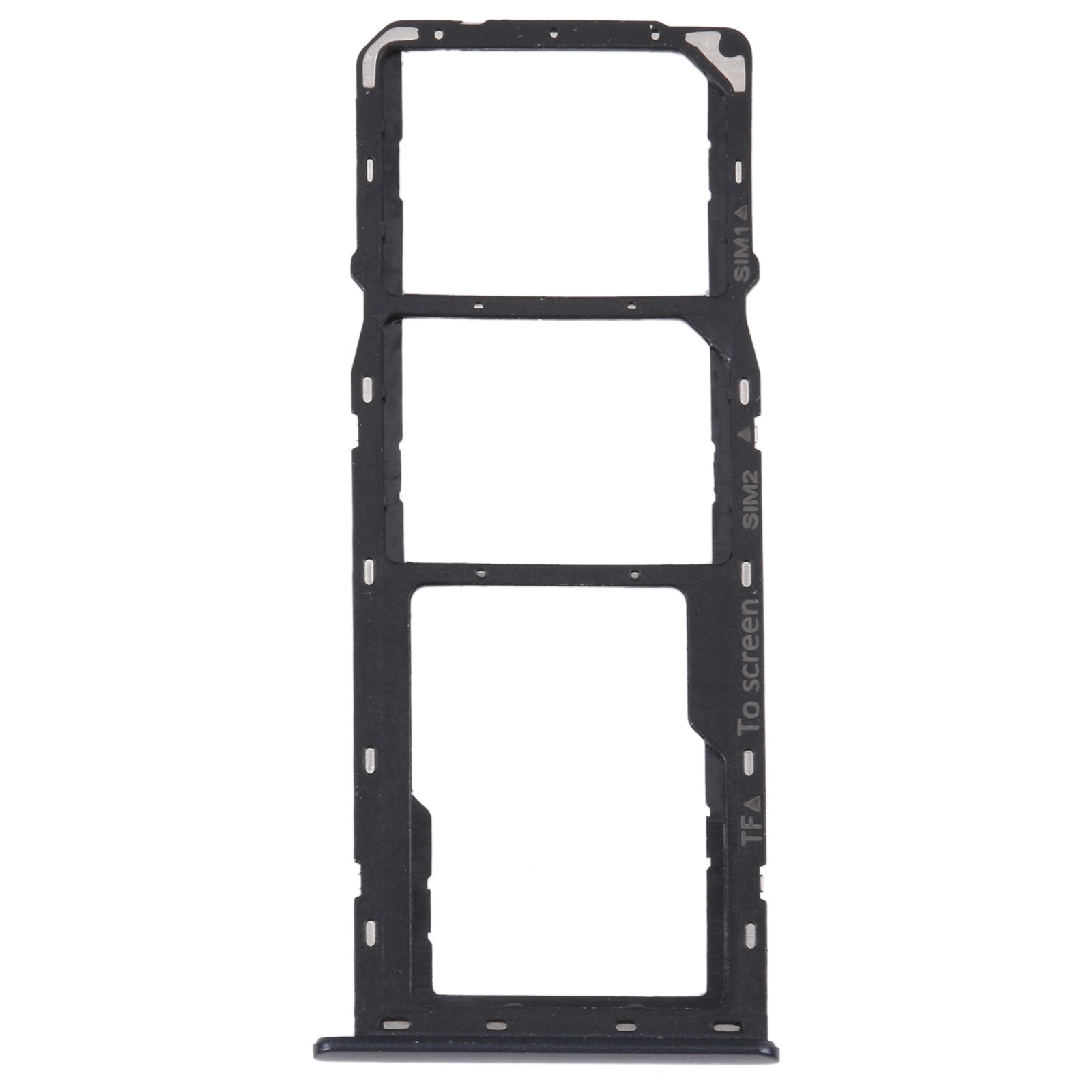 For Samsung Galaxy M42 5G SM-A436B Original SIM Card Tray + SIM Card Tray + Micro SD card tray (Black)