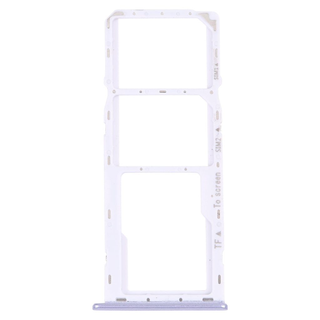 For Samsung Galaxy M42 5G SM-A436B Original SIM Card Tray + SIM Card Tray + Micro SD card tray (Purple)