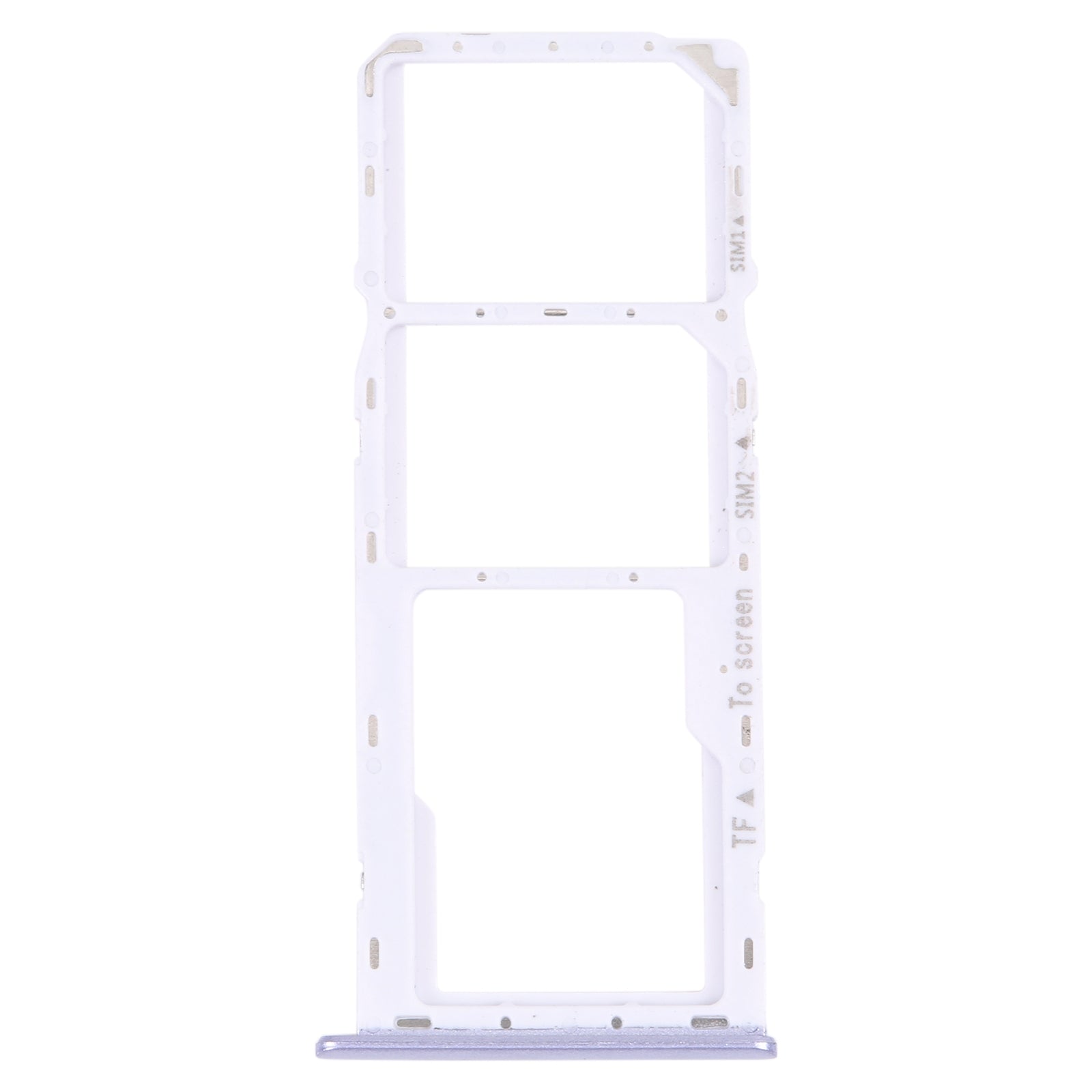 For Samsung Galaxy M42 5G SM-A436B Original SIM Card Tray + SIM Card Tray + Micro SD card tray (Purple)