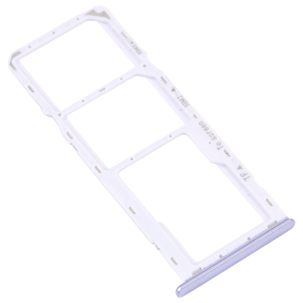 For Samsung Galaxy M42 5G SM-A436B Original SIM Card Tray + SIM Card Tray + Micro SD card tray (Purple)
