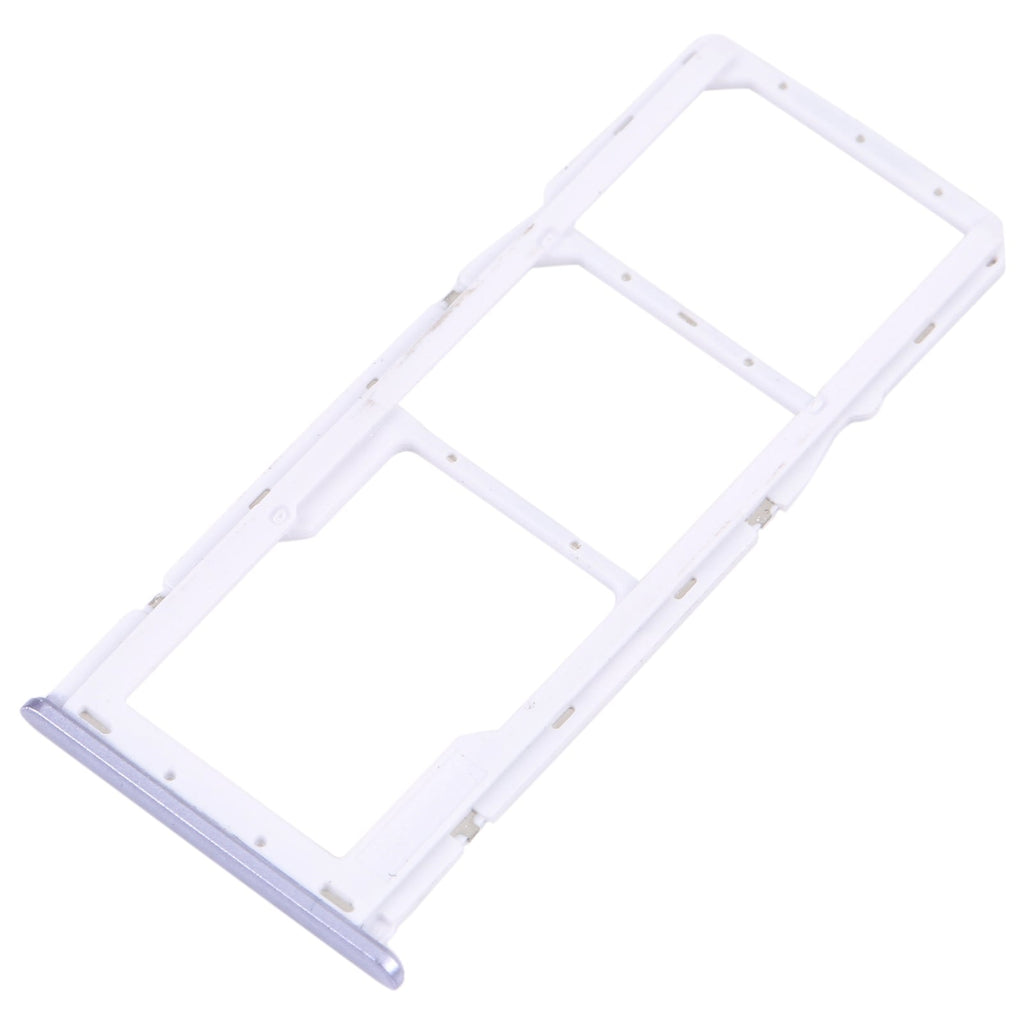 For Samsung Galaxy M42 5G SM-A436B Original SIM Card Tray + SIM Card Tray + Micro SD card tray (Purple)