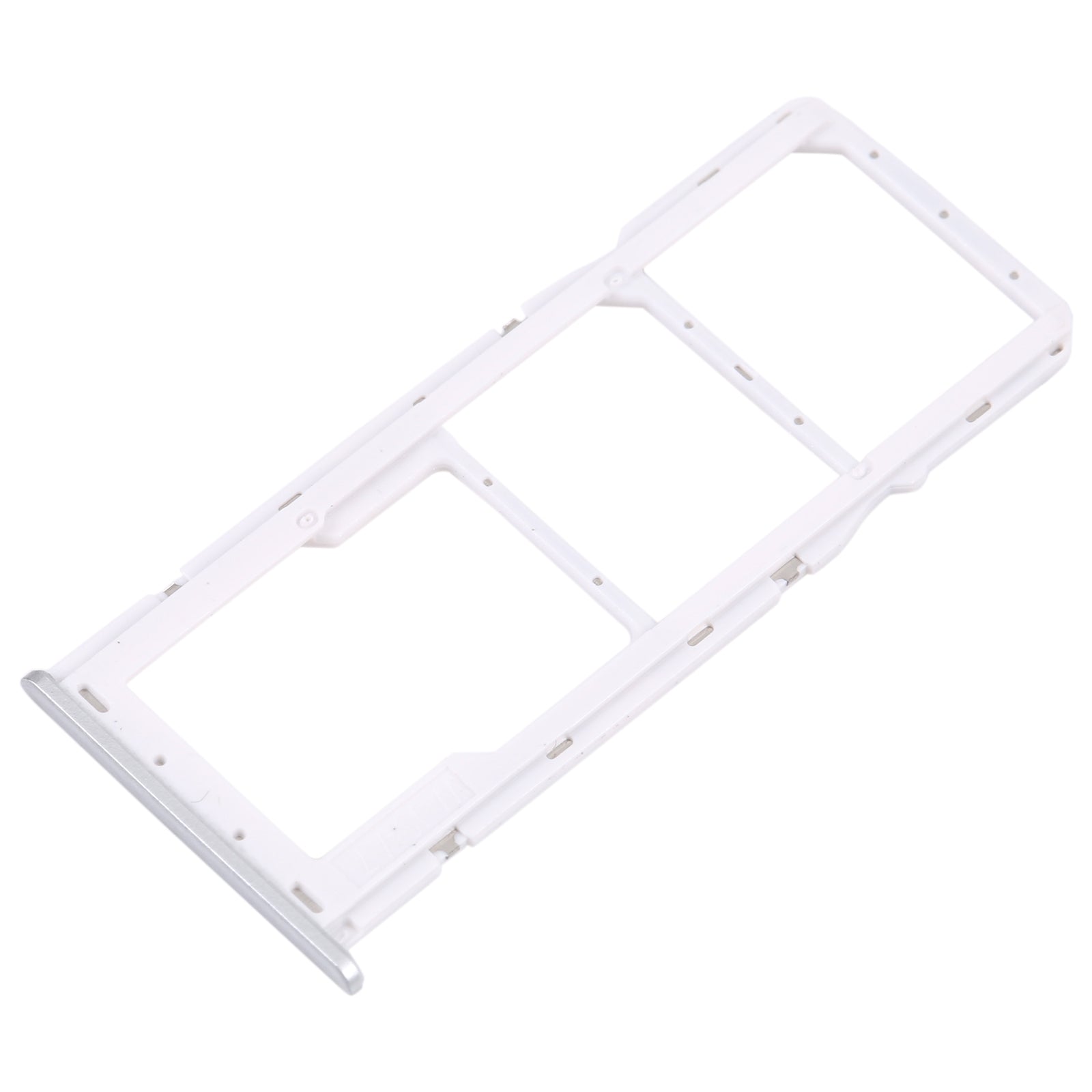 For Samsung Galaxy M42 5G SM-A436B Original SIM Card Tray + SIM Card Tray + Micro SD card tray (Silver)