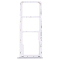 For Samsung Galaxy M42 5G SM-A436B Original SIM Card Tray + SIM Card Tray + Micro SD card tray (Silver)