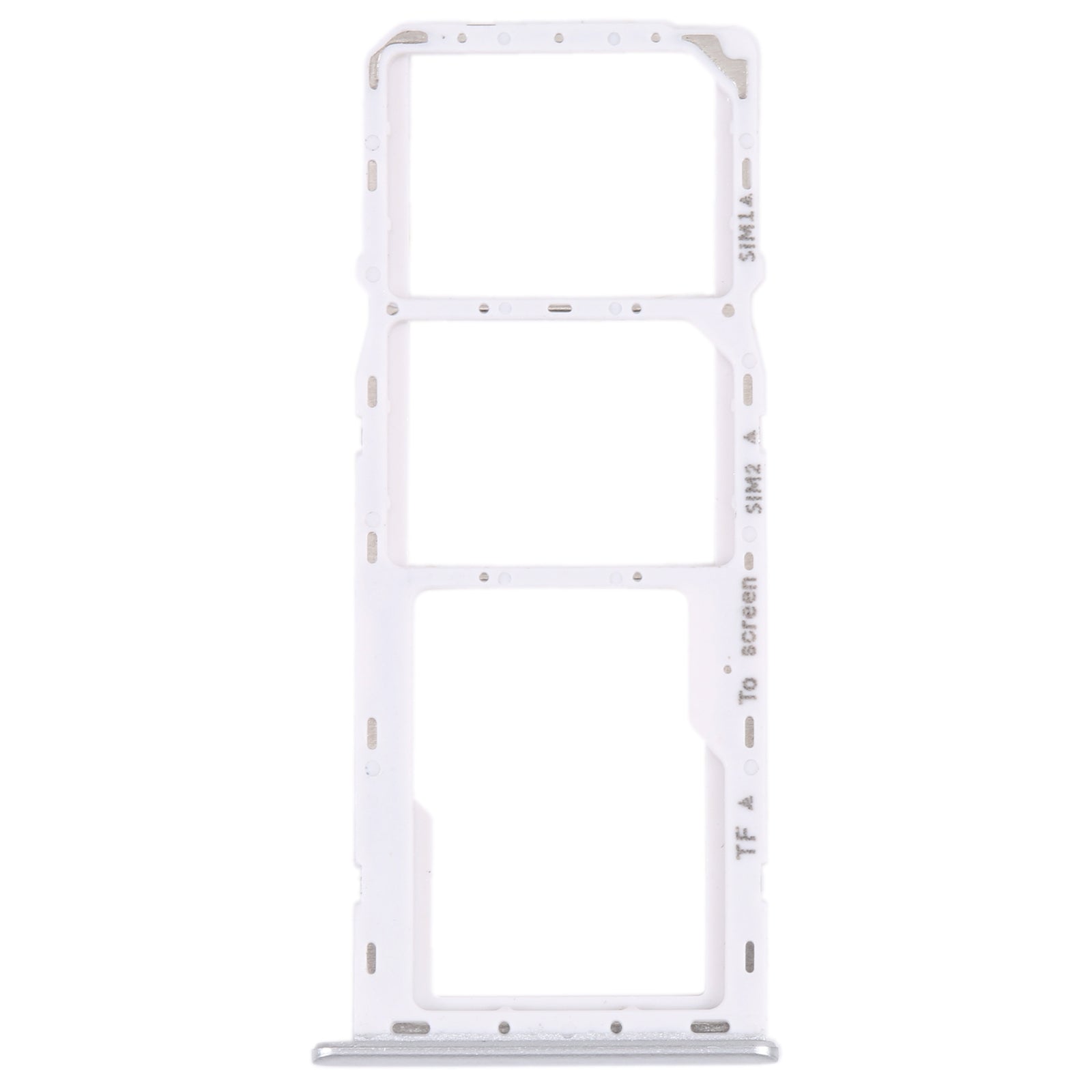 For Samsung Galaxy M42 5G SM-A436B Original SIM Card Tray + SIM Card Tray + Micro SD card tray (Silver)