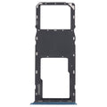 For Samsung Galaxy A03s SM-A037U Original SIM Card Tray + Micro SD card tray (Blue)