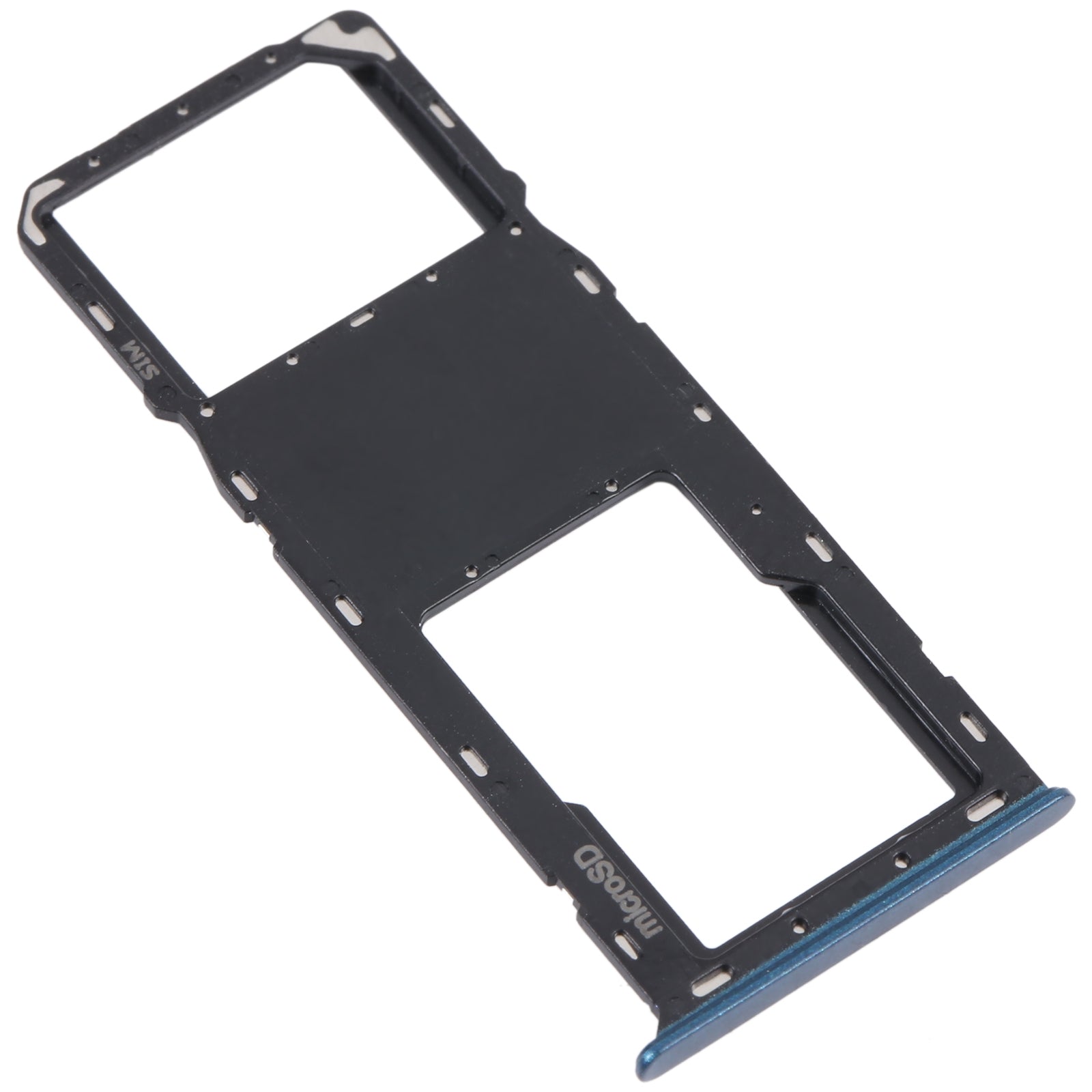 For Samsung Galaxy A03s SM-A037U Original SIM Card Tray + Micro SD card tray (Blue)