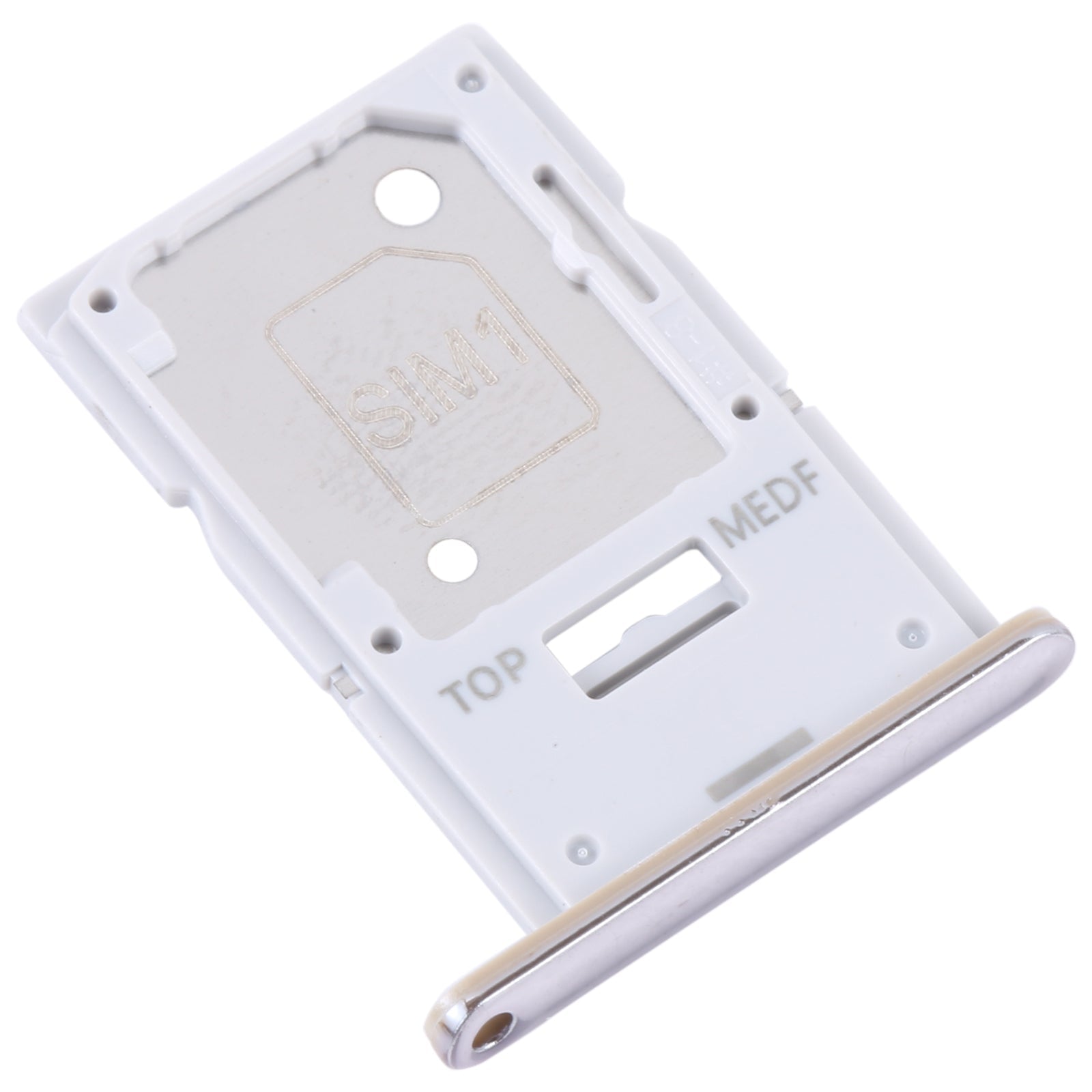 For Samsung Galaxy A54 SM-A546 Original SIM Card Tray + Micro SD Card Tray (Gold)