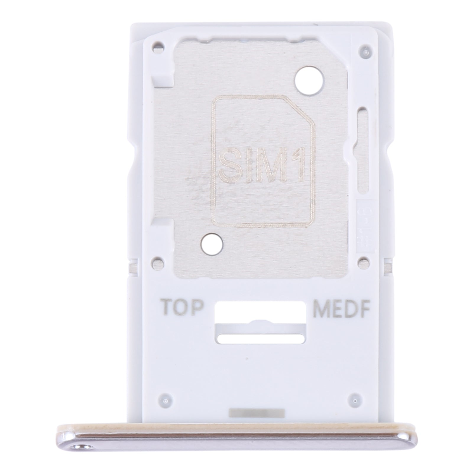 For Samsung Galaxy A54 SM-A546 Original SIM Card Tray + Micro SD Card Tray (Gold)