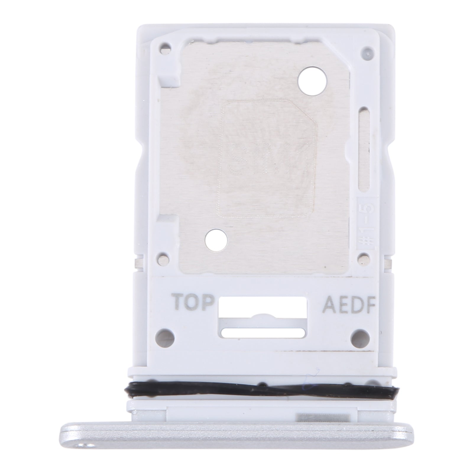 For Samsung Galaxy A54 SM-A546 Original SIM Card Tray + Micro SD Card Tray (Silver)