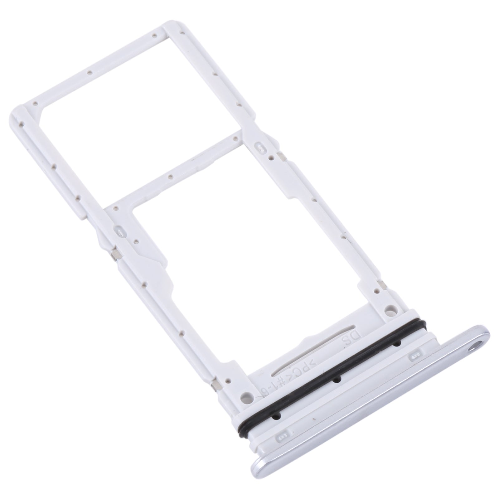 For Samsung Galaxy A34 SM-A346 Original SIM Card Tray + SIM / Micro SD Card Tray (Silver)