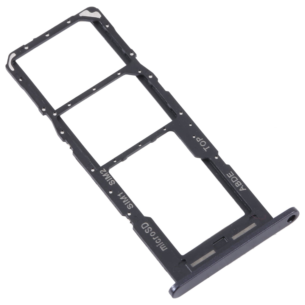 For Samsung Galaxy A24 SM-A245 Original SIM Card Tray + SIM Card Tray + Micro SD Card Tray (Black)