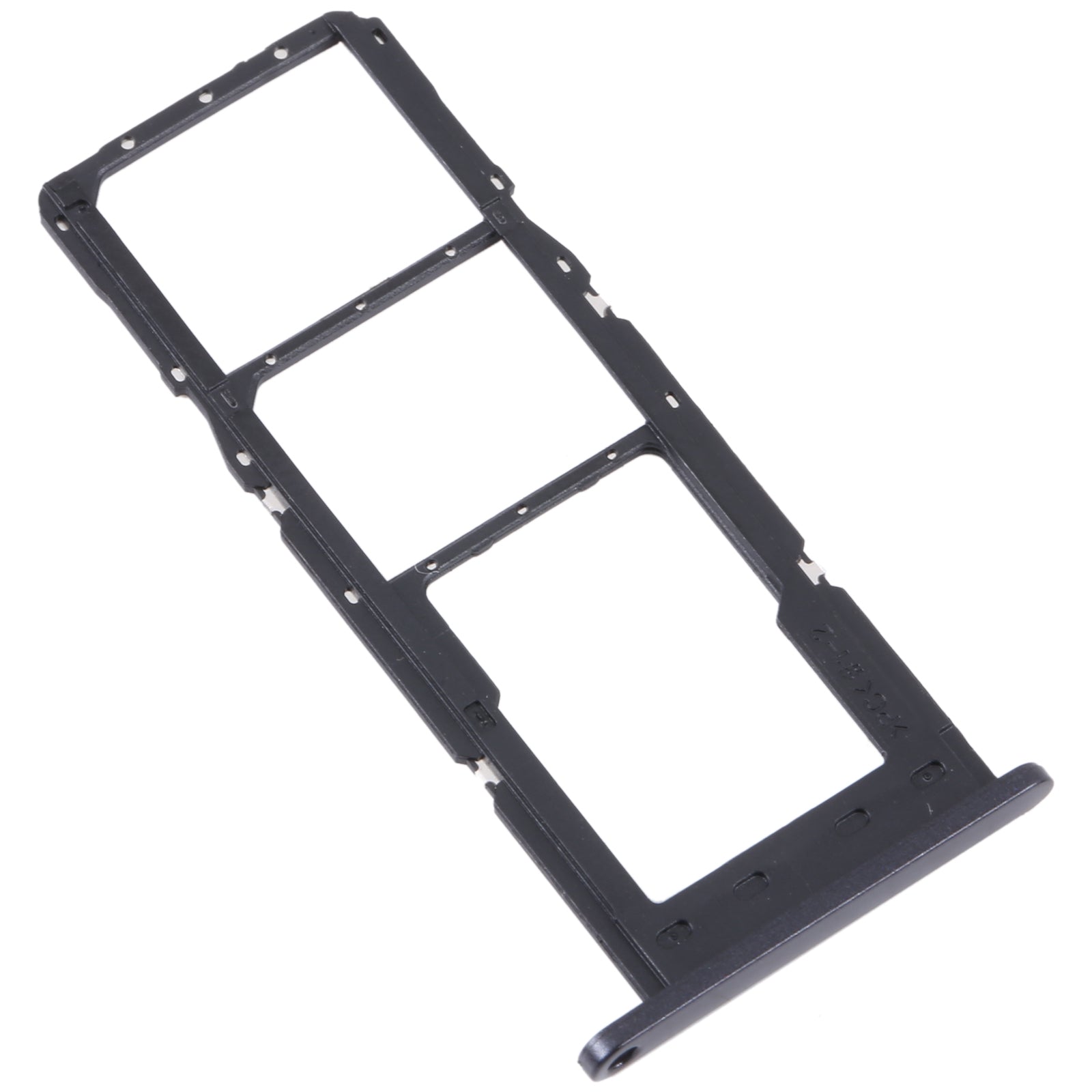 For Samsung Galaxy A24 SM-A245 Original SIM Card Tray + SIM Card Tray + Micro SD Card Tray (Black)