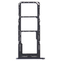 For Samsung Galaxy A24 SM-A245 Original SIM Card Tray + SIM Card Tray + Micro SD Card Tray (Black)