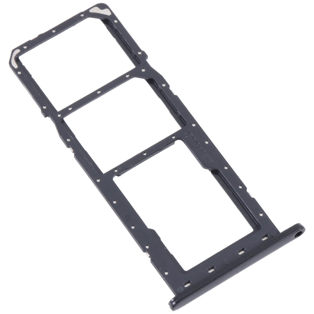 For Samsung Galaxy M04 SM-M045F Original SIM Card Tray + SIM Card Tray + Micro SD Card Tray (Black)