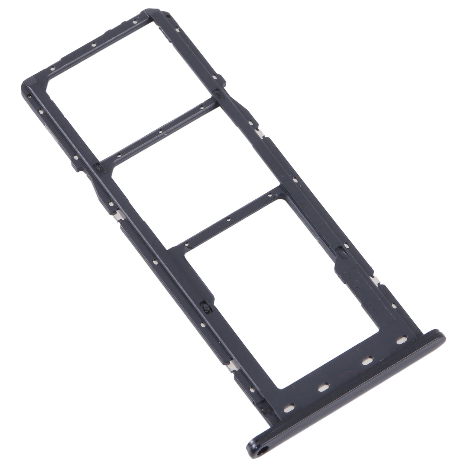 For Samsung Galaxy M04 SM-M045F Original SIM Card Tray + SIM Card Tray + Micro SD Card Tray (Black)