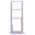 For Samsung Galaxy M04 SM-M045F Original SIM Card Tray + SIM Card Tray + Micro SD Card Tray (Purple)