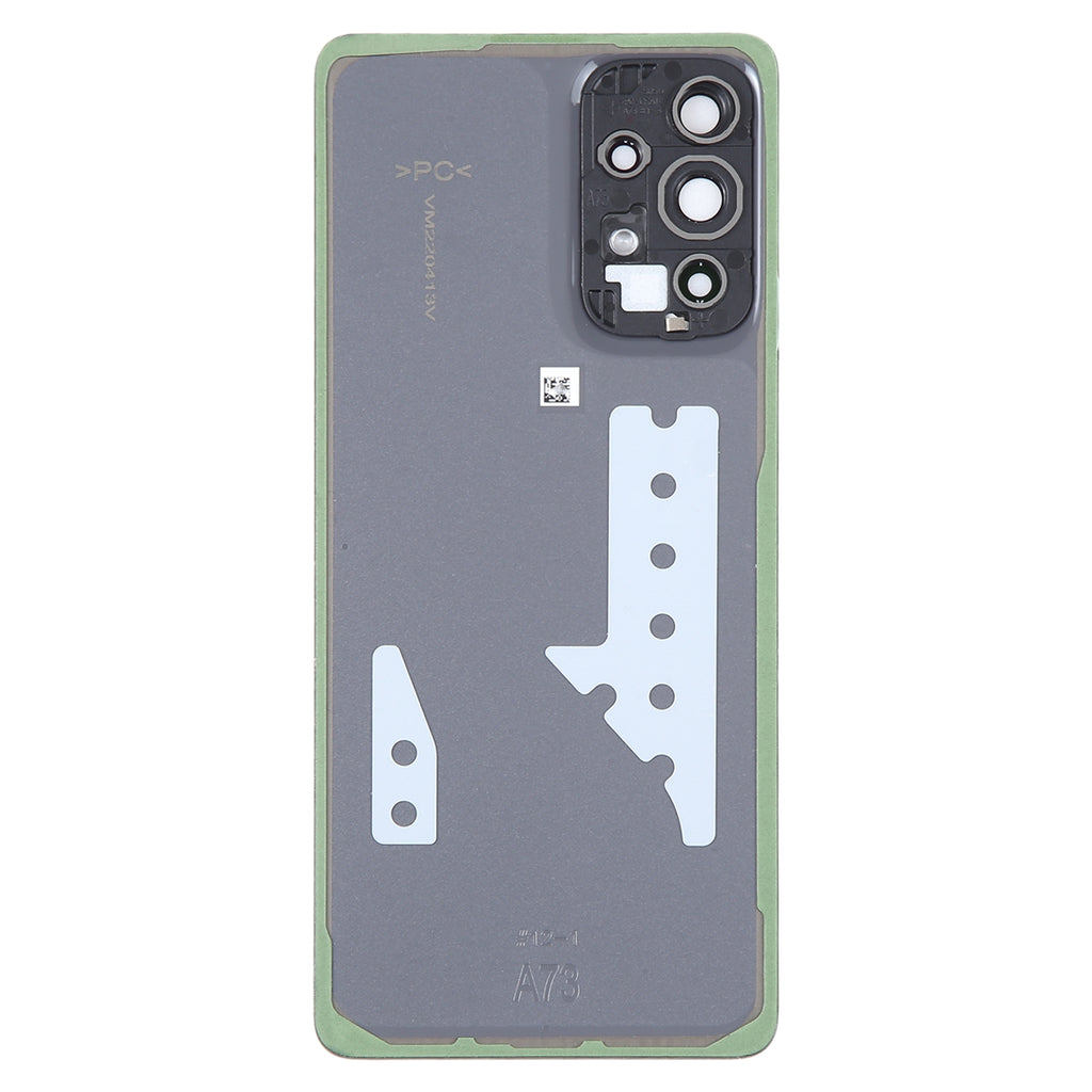 For Samsung Galaxy A73 5G SM-A736B Original Battery Back Cover with Camera Lens Frame(Black)