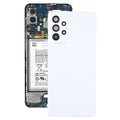 For Samsung Galaxy A73 5G SM-A736B Original Battery Back Cover with Camera Lens Frame(White)