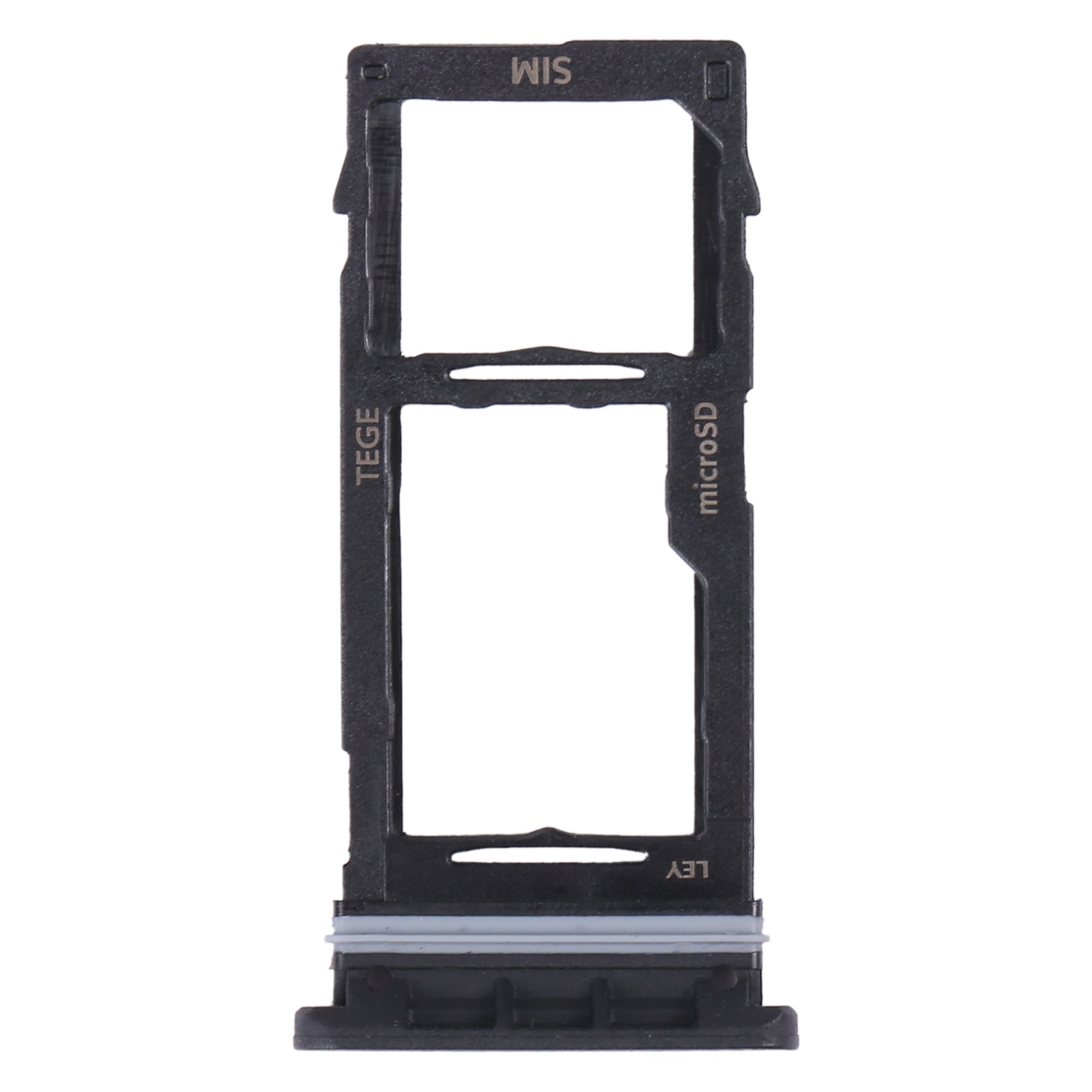 For Samsung Galaxy Tab Active3 8.0 SM-T570/T575 Original SIM Card Tray + Micro SD Card Tray (Black)