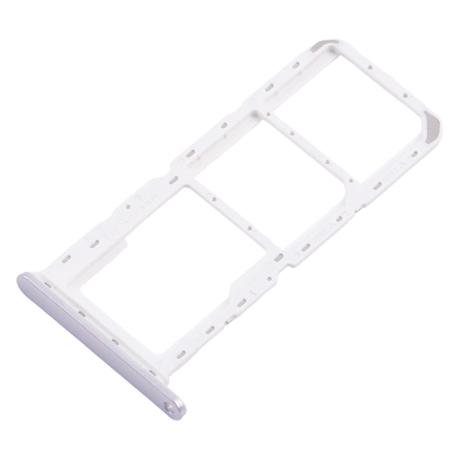 For Samsung Galaxy A14 5G SM-A146P Original SIM Card Tray + SIM Card Tray + Micro SD Card Tray (Silver)