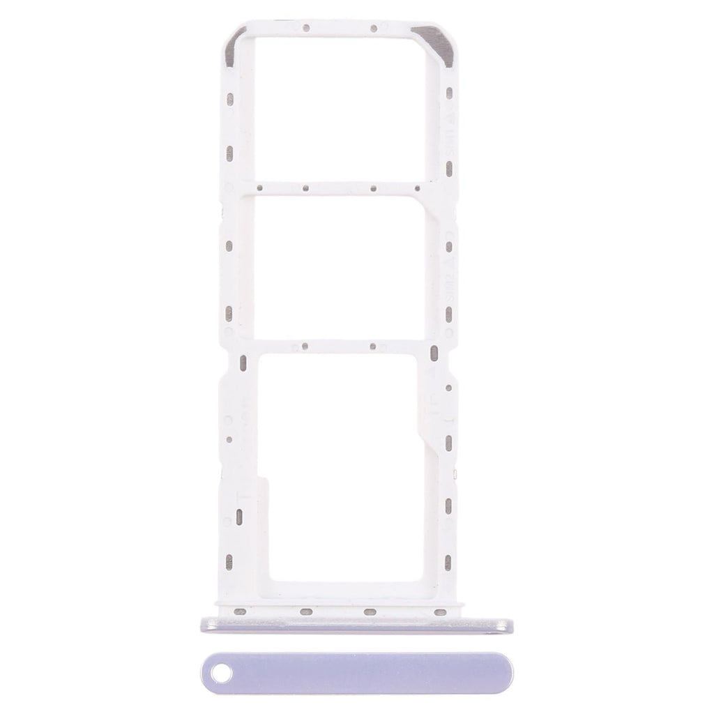 For Samsung Galaxy A14 5G SM-A146P Original SIM Card Tray + SIM Card Tray + Micro SD Card Tray (Silver)