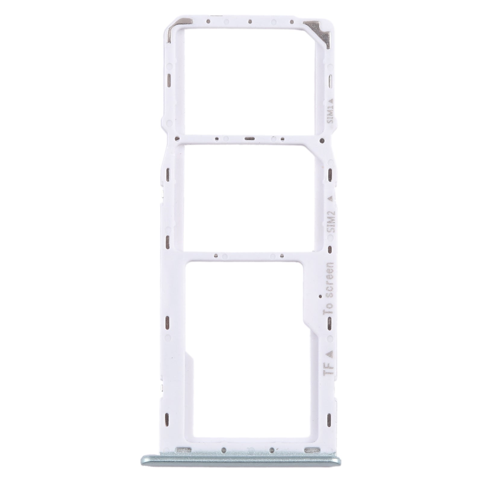 For Samsung Galaxy A22 5G SM-A226B Original SIM Card Tray + SIM Card Tray + Micro SD Card Tray (Green)
