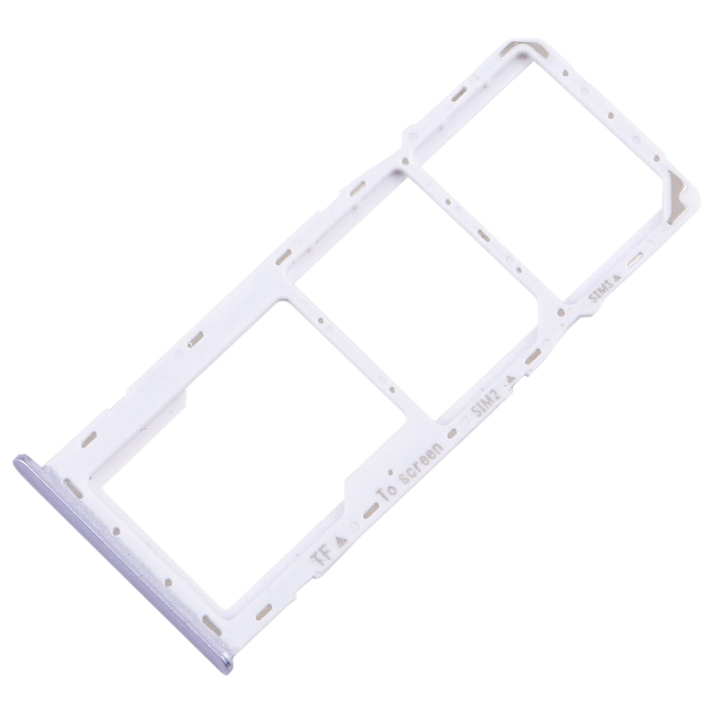 For Samsung Galaxy A22 5G SM-A226B Original SIM Card Tray + SIM Card Tray + Micro SD Card Tray (Purple)