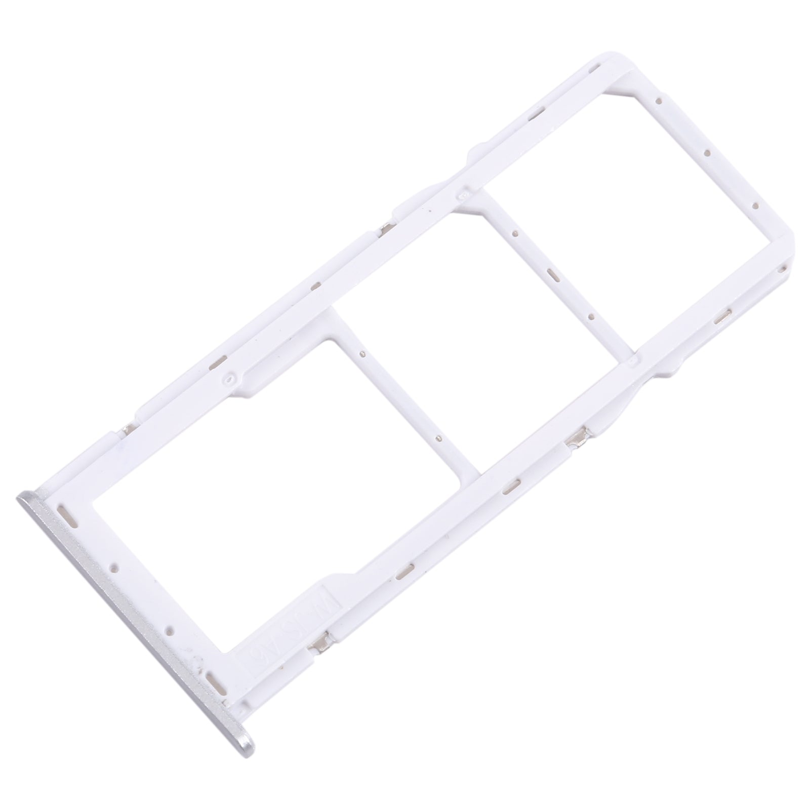 For Samsung Galaxy A22 5G SM-A226B Original SIM Card Tray + SIM Card Tray + Micro SD Card Tray (Silver)