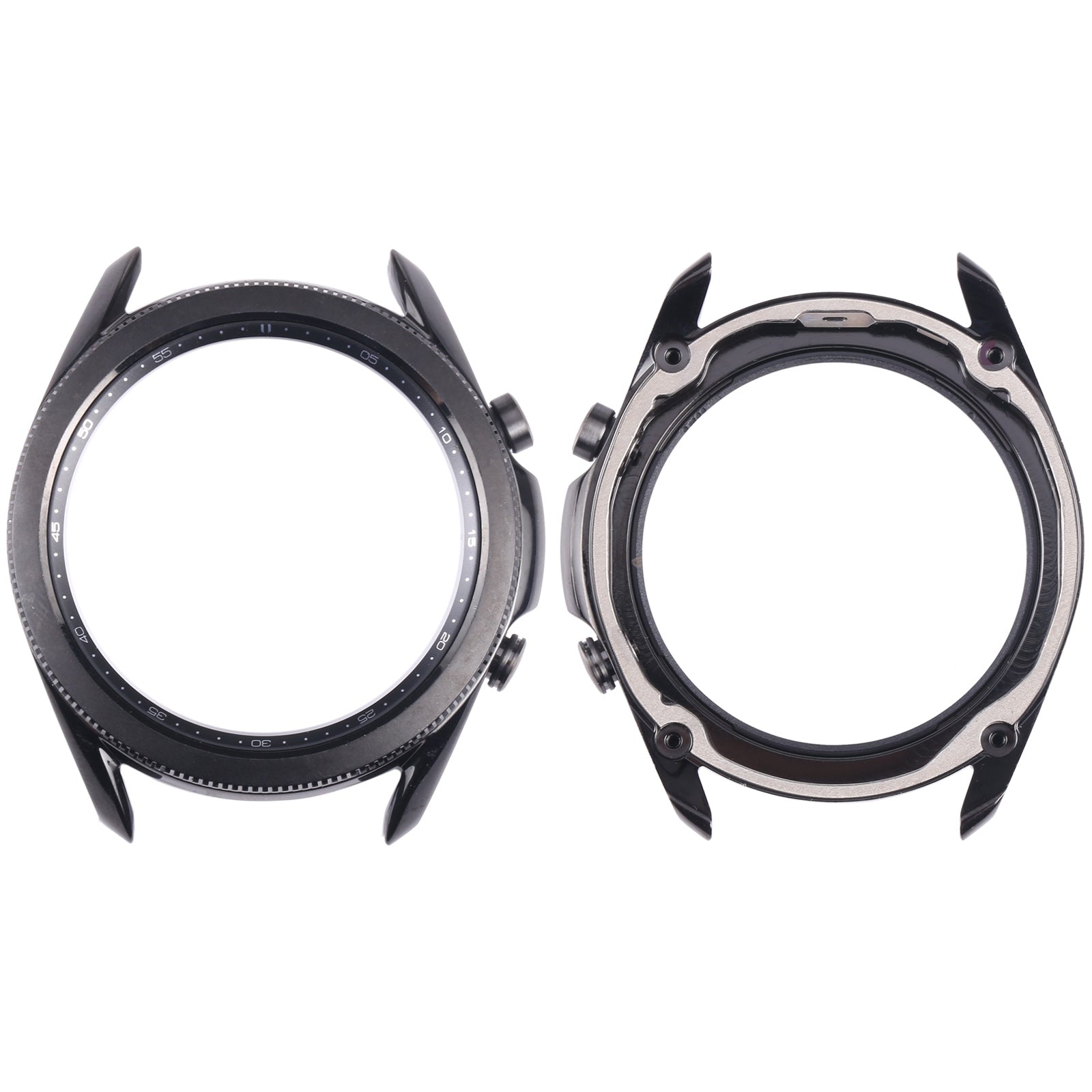 Original LCD Screen Frame Bezel Plate For Samsung Galaxy Watch 3 45mm SM-R840 (Black)