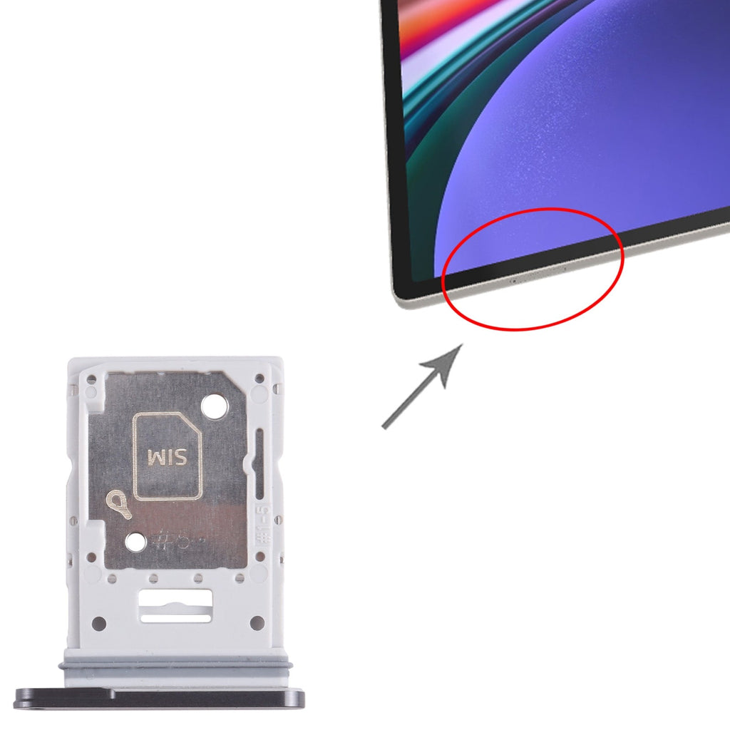 For Samsung Galaxy Tab S9 SIM + Micro SD Card Tray (Graphite)