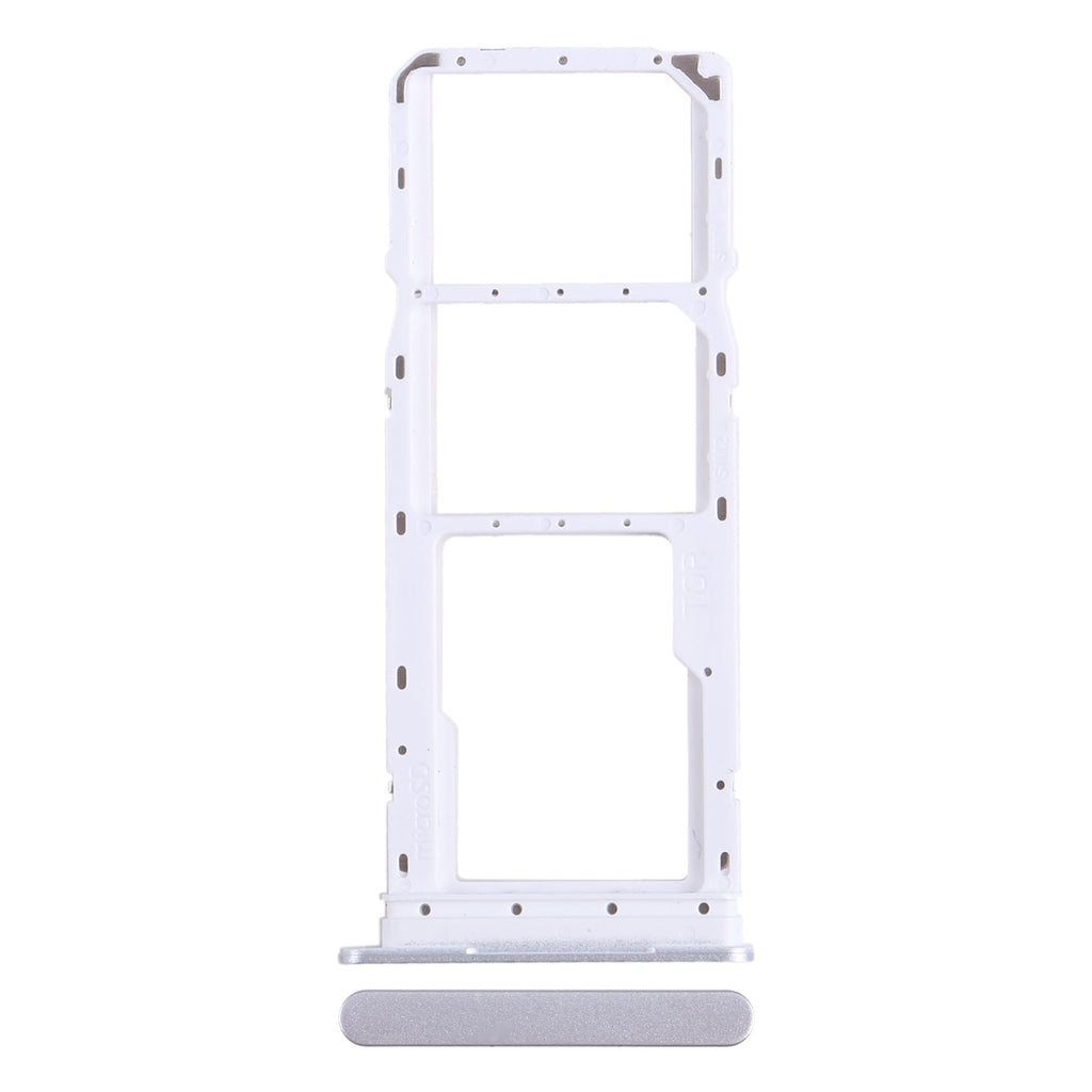 For Samsung Galaxy A05 SM-A055 Original SIM + SIM Card Tray + Micro SD Card Tray (Silver)