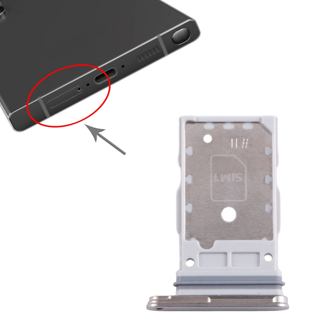 For Samsung Galaxy S24 Ultra 5G SM-S928B Original SIM + SIM Card Tray (Gray)