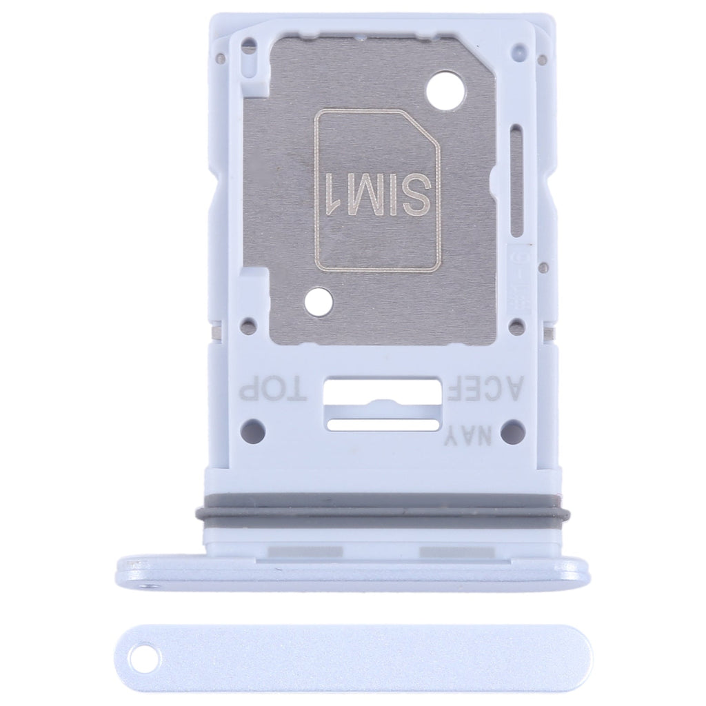 For Samsung Galaxy A35 SM-A356B Original SIM Card Tray + SIM / Micro SD Card Tray (Silver)