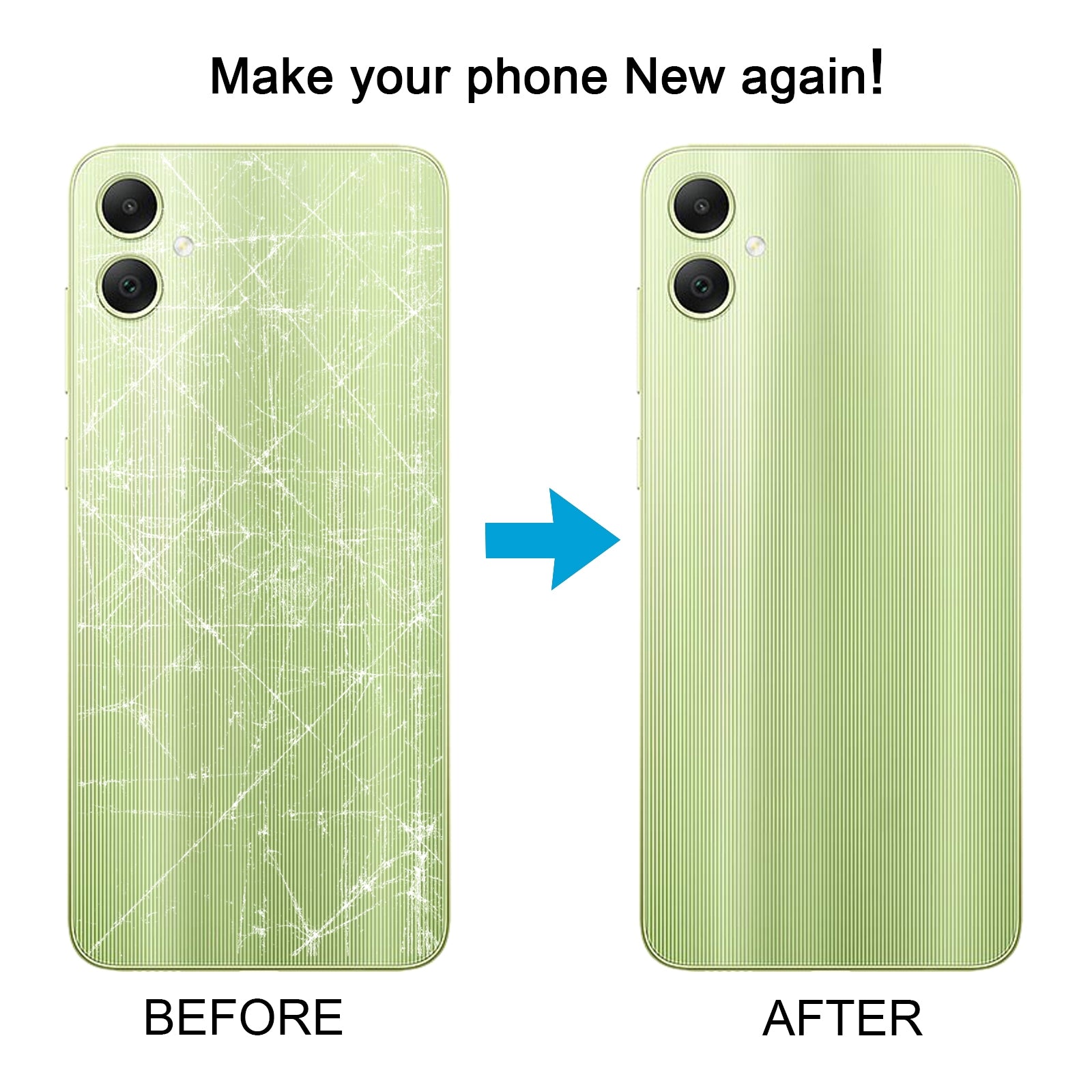 For Samsung Galaxy A05 SM-A055F Original Battery Back Cover (Baby Blue)