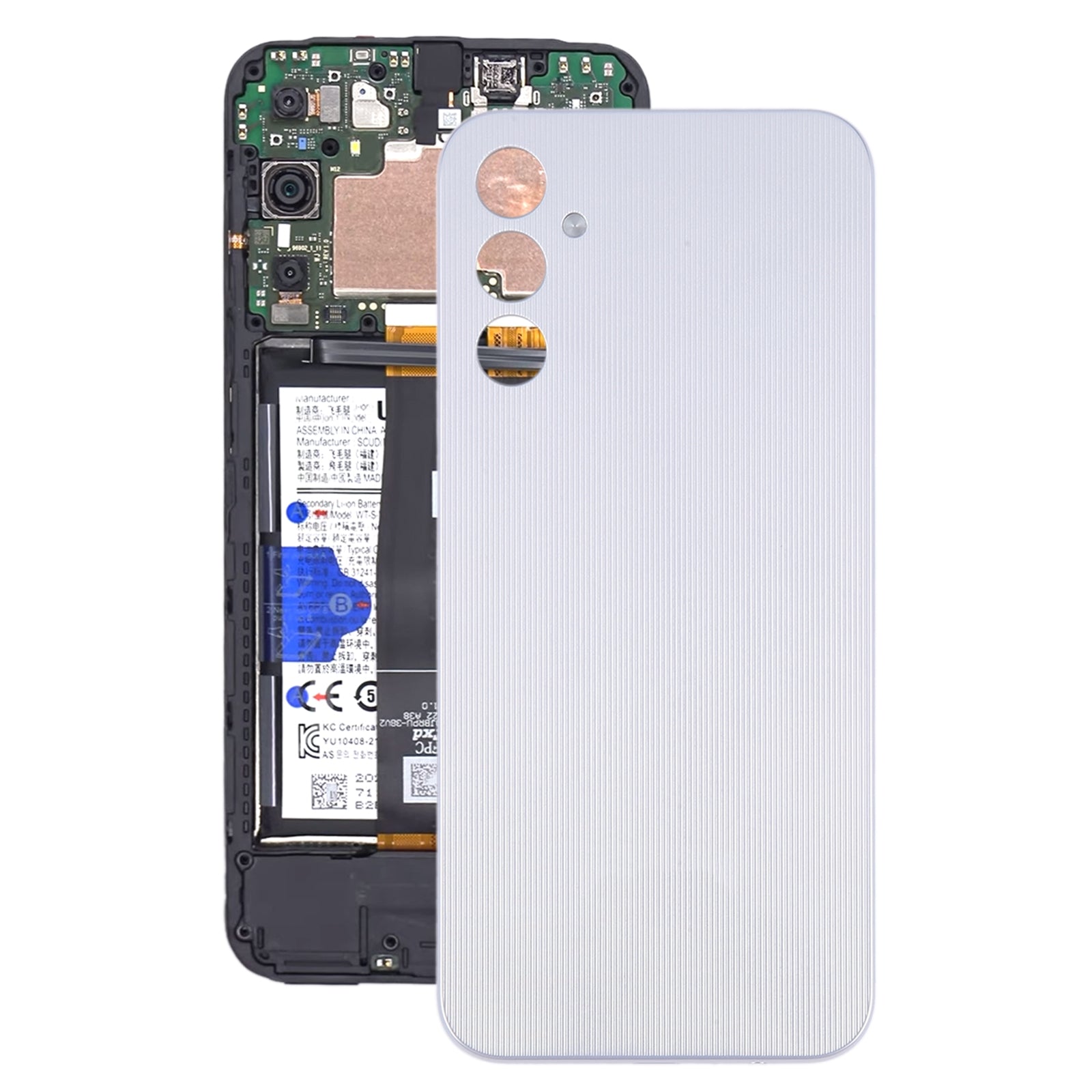 For Samsung Galaxy A14 SM-A145F Original Battery Back Cover(Silver)
