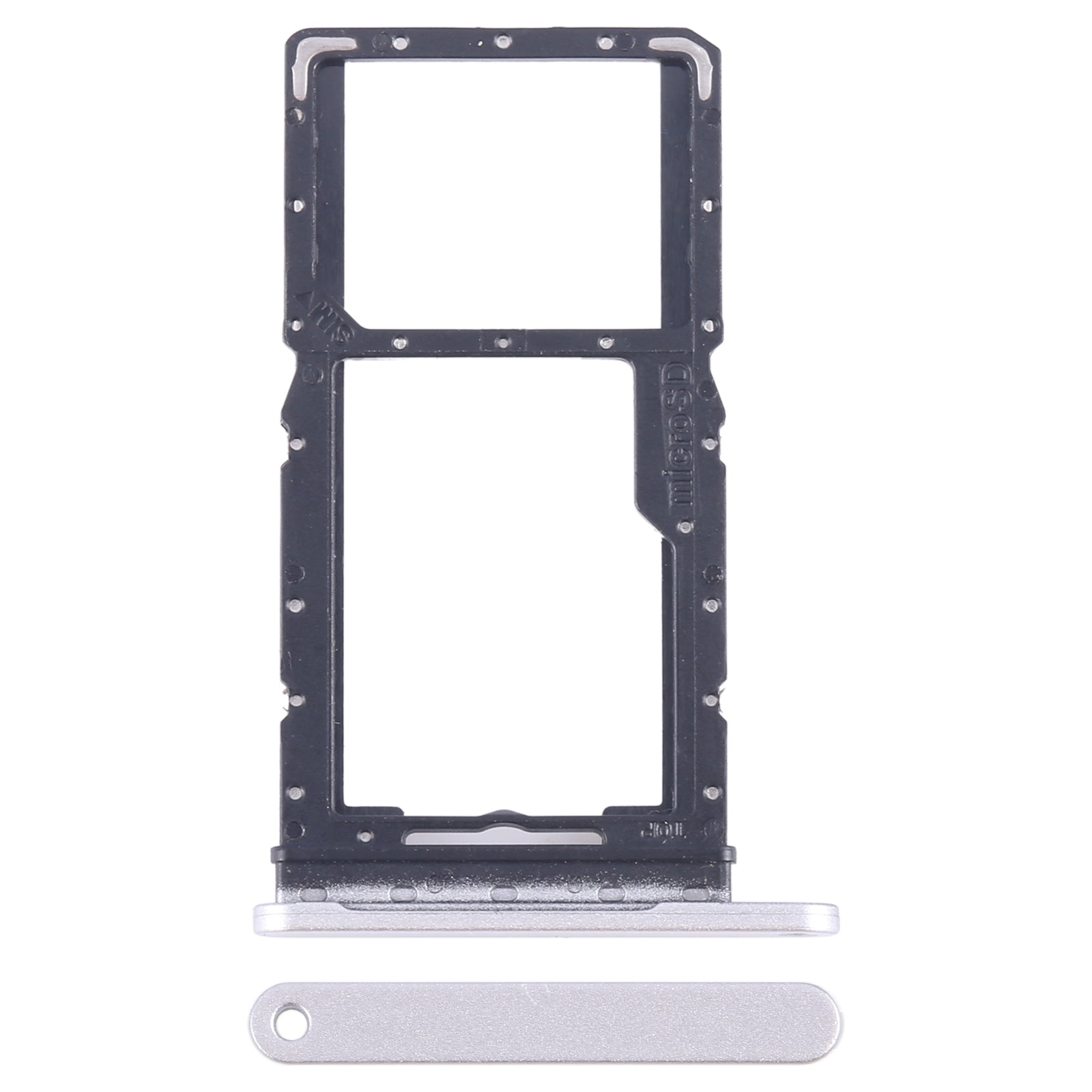 For Samsung Galaxy Tab A9 SM-X115 Original SIM + Micro SD Card Tray (Silver)