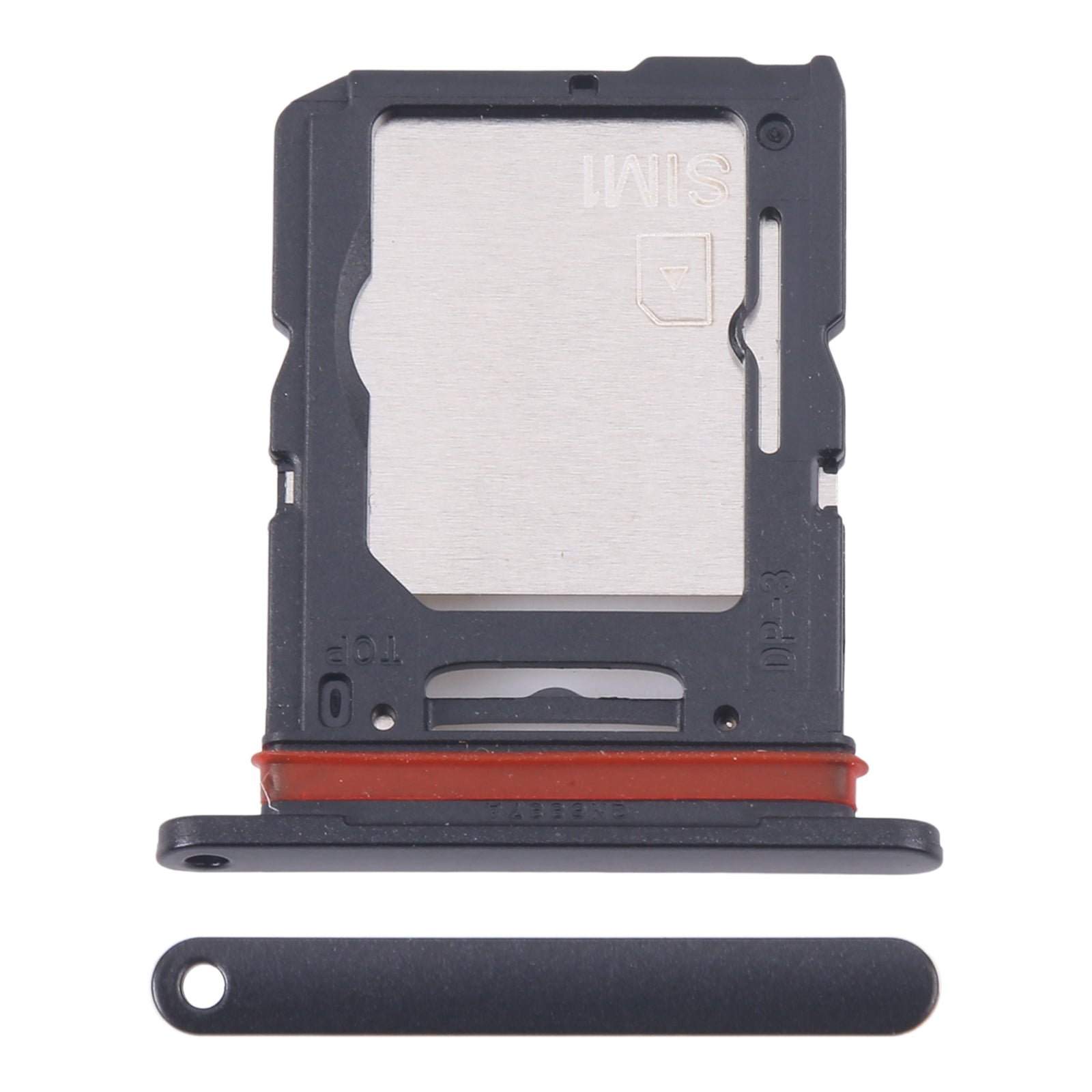 For Samsung Galaxy M55 SM-M556B Original SIM Card Tray + SIM Card Tray / Micro SD Card Tray (Black)